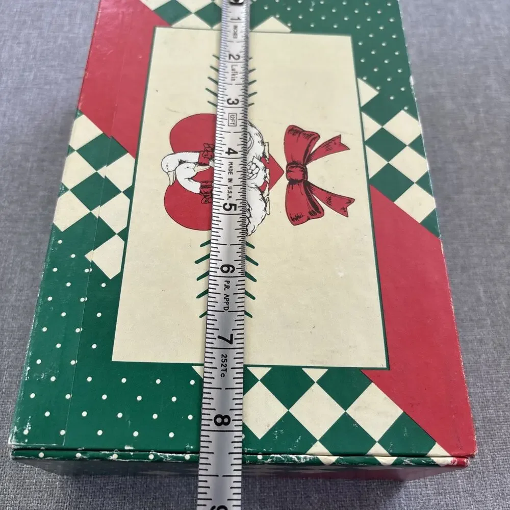 General Box Co School Pencil Pen Goose Family Red Green Heart Country Vintage